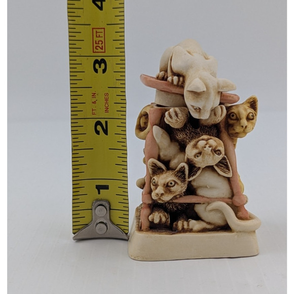 Harmony Kingdom Treasure Jest Trinket Box Tony's Tabbies Cat Pile Orange Tabby - Picture 10 of 13